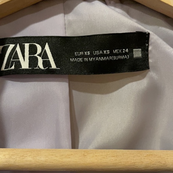 Zara purple faux leather jacket - Picture 3 of 5